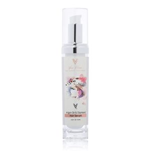 Argan Oil Heat Protector and Shine Polisher for All Hair Types, 4 oz Bottle