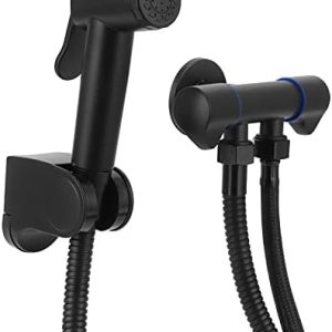 Toilet spray gun for bathroom odor control.