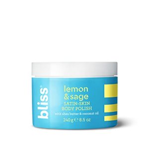 Blissful body scrub for smooth, radiant skin.
