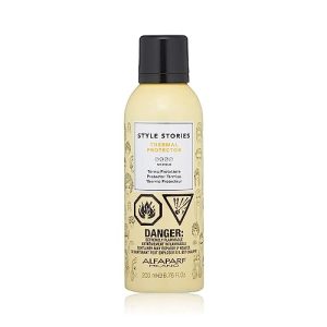 Frizz-free heat protection spray.