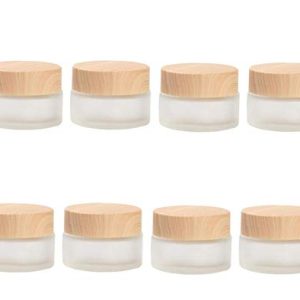 Glass jar for body cream.