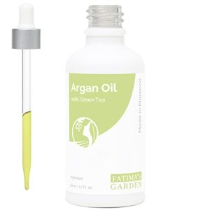 Organic Argan Oil 100ml Green Bottle for Skin and Hair Care