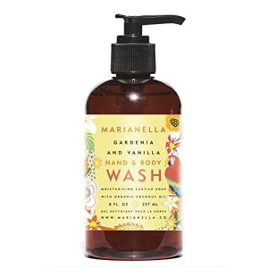 Gardenia scented shower gel for a refreshing clean.