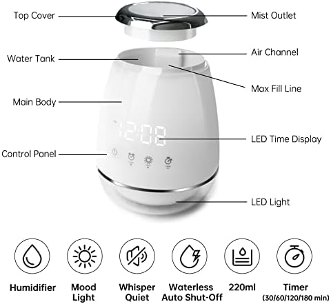 Essential Oil Diffuser with Alarm Clock - Image 7
