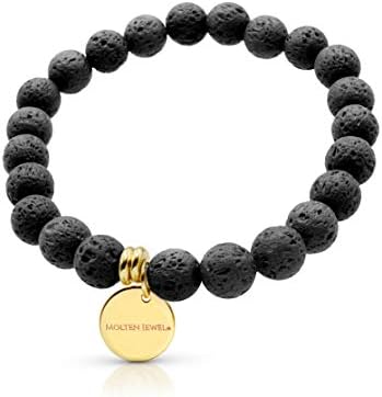 Aromatherapy Gemstone Bracelet for Relaxation and Wellness, 10mm Stone Size - Image 2