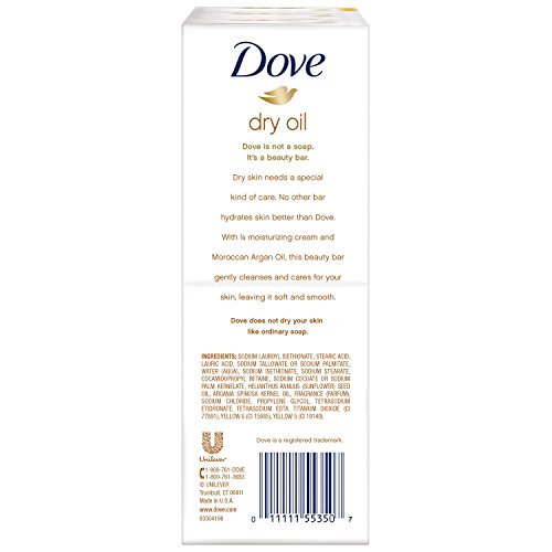 Dove Moisturizing Bar Soap with Argan Oil for Soft Skin 100g - Image 10