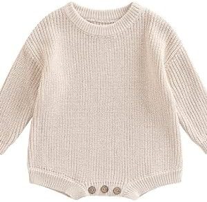 Cream RI sweatshirt outfit for babies.