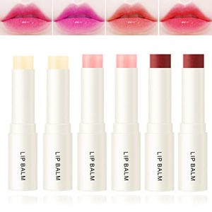 Color-changing lip balm for baby-soft lips.
