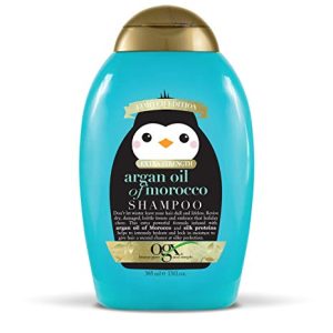 Argan Oil Blue Shampoo: nourishing and color-correcting formula.