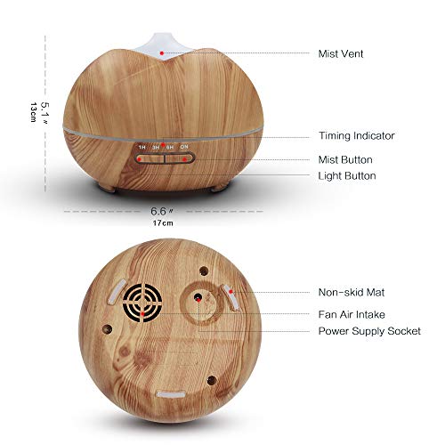 Olivetech 400ml Cool Mist Aroma Diffuser Humidifier for Home and Office New - Image 7