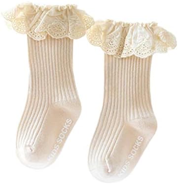 Cream long socks for babies. - Image 2
