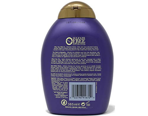 Organix Argan Oil Nourishing Hydrating Shampoo 13 oz Bottle - Image 2
