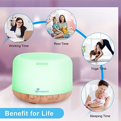 Aimason 500ml Essential Oil Diffuser for Aromatherapy and Relaxation - Image 5