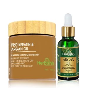 Deep Moisture Argan Oil Hair Mask for Intense Hydration and Nourishment, 8 oz