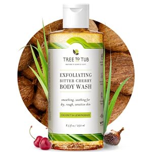 Gentle Natural Exfoliating Body Wash 8 oz for Smooth Skin