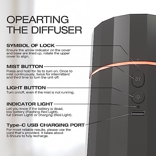 Portable Battery-Operated Compact Oil Diffuser for Home or Travel Use - Image 5