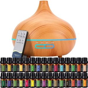 300ml Aromatherapy Air Oil Diffuser for Home, Car, and Office, Ultrasonic Humidifier with Auto Shut-off