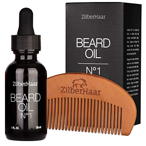 Nourishing Jojoba and Argan Oil Beard Oil 1 oz for Softer Facial Hair