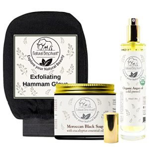 Argan oil soap for cleansing and nourishing the face.