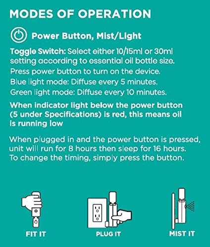 Prome 300ml Aromatherapy Essential Oil Diffuser for Home and Office Use - Image 6