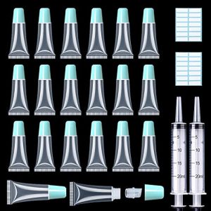Moisturizing lip balm in blue tube.
