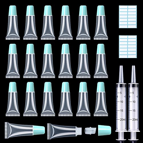 Moisturizing lip balm in blue tube.