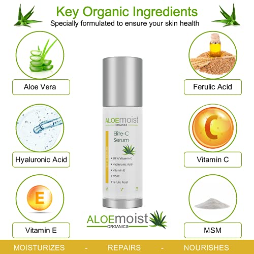 Nature Lab Aloe Vitamin C Anti Aging Serum 1 oz for Radiant Skin - Image 4