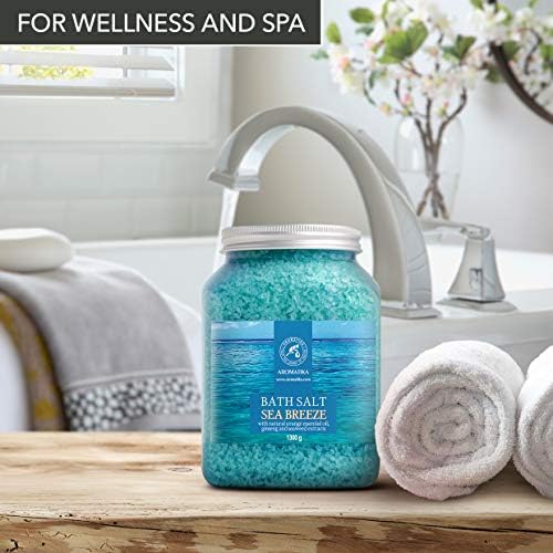 Calming Blue Bath Salts for Ultimate Relaxation and Rejuvenation 16 oz - Image 9
