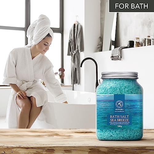 Calming Blue Bath Salts for Ultimate Relaxation and Rejuvenation 16 oz - Image 4