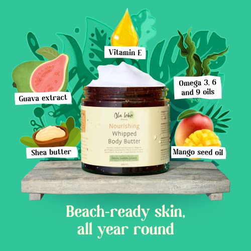 Ahalo Smooth 8 oz Body Butter Cream for Dry Skin Relief - Image 2