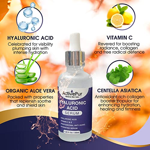 Hyaluronic Acid Anti-Aging Serum for Skin Care 1 oz Hydrating Formula - Image 3