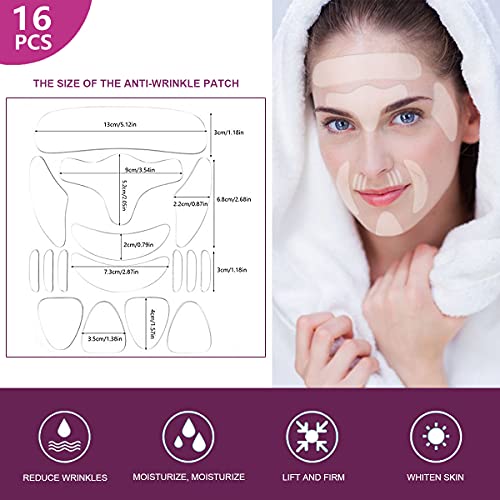 Reusable Silicone Anti-Wrinkle Facial Pads for Smooth Skin, 30 Count, Daily Use - Image 3