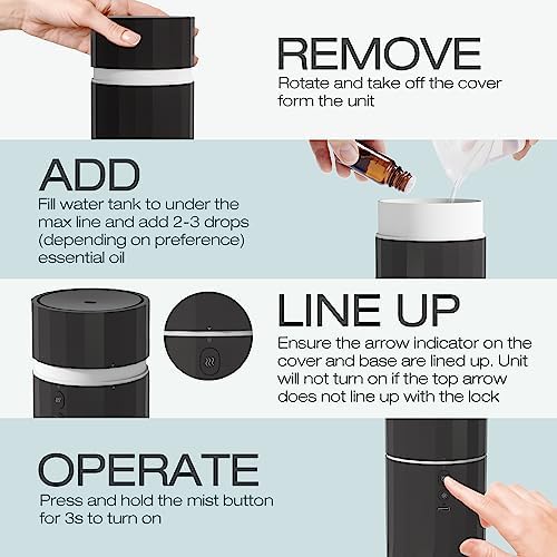 Portable Battery-Operated Compact Oil Diffuser for Home or Travel Use - Image 6