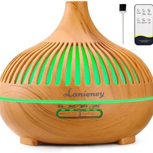 Cool Mist Ultrasonic Aroma Diffuser, 300ml Capacity, with Soothing LED Lights
