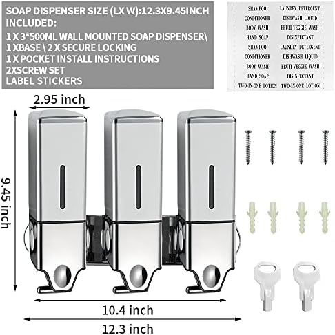 Steel Shower Gel Dispenser - Image 5