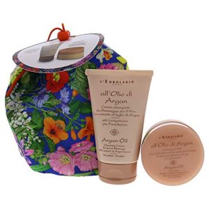 Soft Skin & Shiny Hair Argan Oil Beauty Bag Travel Size Set for Gentle Everyday Use