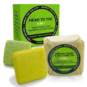 Body And Earth Argan Oil Shampoo Bar for Hair Hydration - 2.8 oz