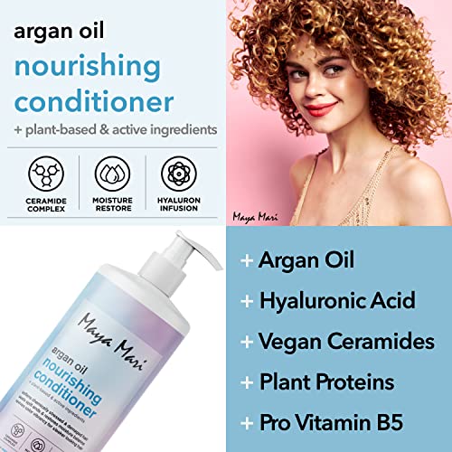 Nourishing Argan Oil Conditioner for Hydrated Hair, 12 oz - Image 2