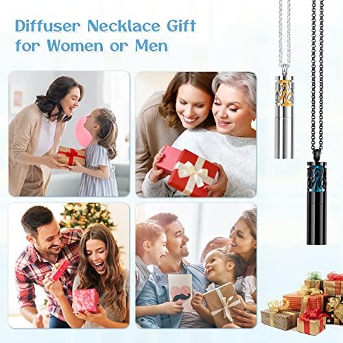 Stainless Steel Aromatherapy Diffuser Necklace with Adjustable Chain, Large Capacity - Image 3