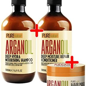 Natural Riches Argan Oil Shampoo for Healthy Hair Growth 16oz