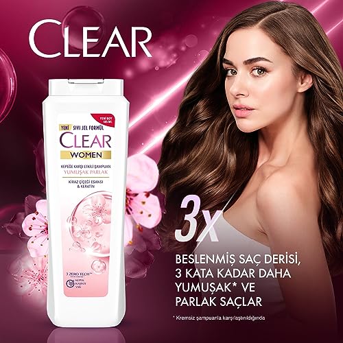 Gentle Clear Anti-Dandruff Shampoo for Dry Scalp, 12 fl oz Bottle - Image 2
