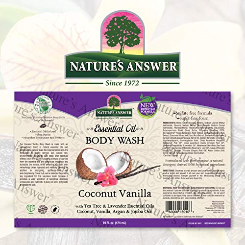 Coconut Vanilla Body Wash by Nature Love - Image 2