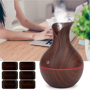 LED oil diffuser with aromatic essence.