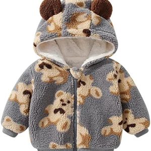 Cream teddy coat for babies.