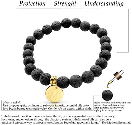 Aromatherapy Gemstone Bracelet for Relaxation and Wellness, 10mm Stone Size - Image 4