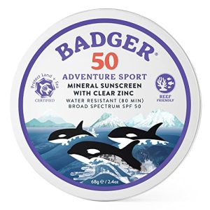 Badger Clear Zinc Lip Balm: Sun protection for lips.