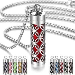 Stainless steel oil diffuser for aromatherapy.