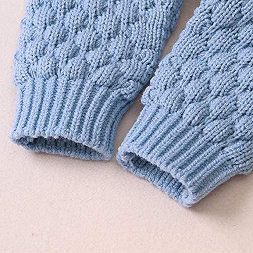 Cream knit hooded baby all-in-one. - Image 7