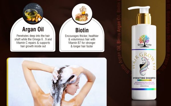 Argan oil shampoo with biotin for hair health. - Image 4