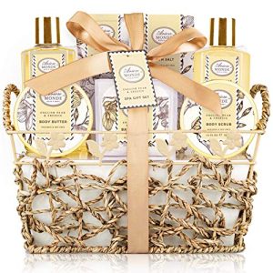 Freesia scented body wash for a refreshing shower experience.